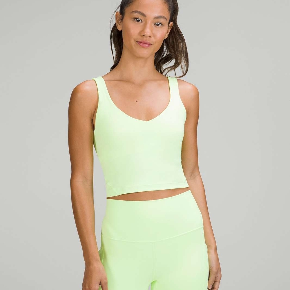 Lululemon Align Tank Top, Faded Zap, Size 10 neon yellow